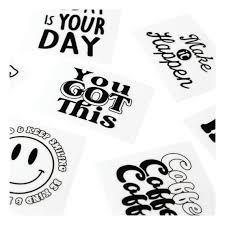 Black and White Vinyl Stickers